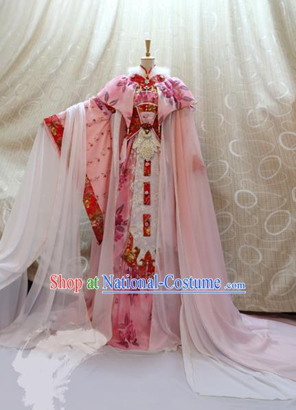 Traditional China Ancient Cosplay Tang Dynasty Palace Princess Costumes for Women