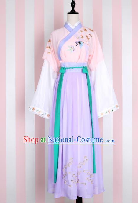 Ancient Chinese Song Dynasty Nobility Lady Embroidered Costume for Women