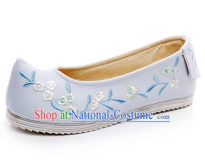 Asian Chinese Wedding Shoes Embroidery Princess Shoes, Traditional China Handmade Hanfu Shoes Embroidered Shoes