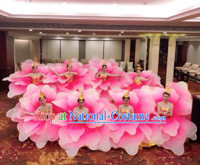 Traditional Chinese Yangge Fan Dancing Costume Classical Dance Modern Dance Dress Clothing