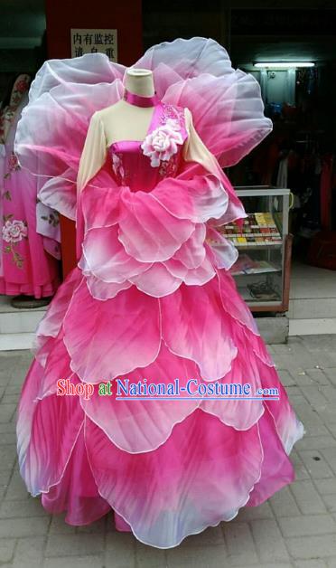 Traditional Chinese Yangge Fan Dancing Costume Classical Dance Modern Dance Dress Clothing