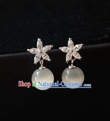 European Western Bride Vintage Accessories Eardrop Renaissance Crystal Beads Earrings for Women