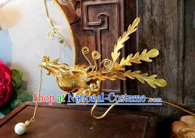 Chinese Handmade Classical Hairpins Ancient Hanfu Phoenix Hair Clip Hair Accessories for Women