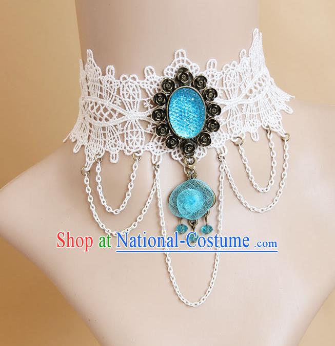 European Western Vintage Jewelry Accessories Renaissance Bride Bohemia Lace Necklace for Women