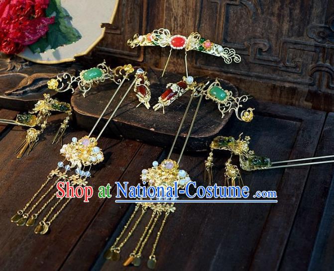 Chinese Handmade Classical Hairpins Ancient Hanfu Headdress Hair Accessories for Women