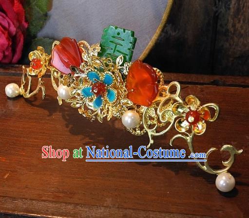 Chinese Handmade Classical Hairpins Ancient Hanfu Hair Crown Hair Accessories for Women