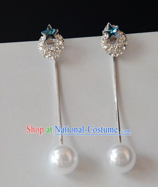 European Western Bride Vintage Accessories Eardrop Renaissance Crystal Earrings for Women