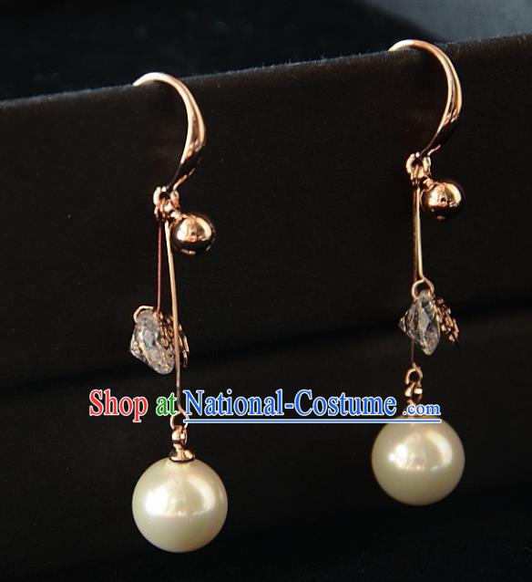 European Western Bride Vintage Accessories Pearl Eardrop Renaissance Earrings for Women