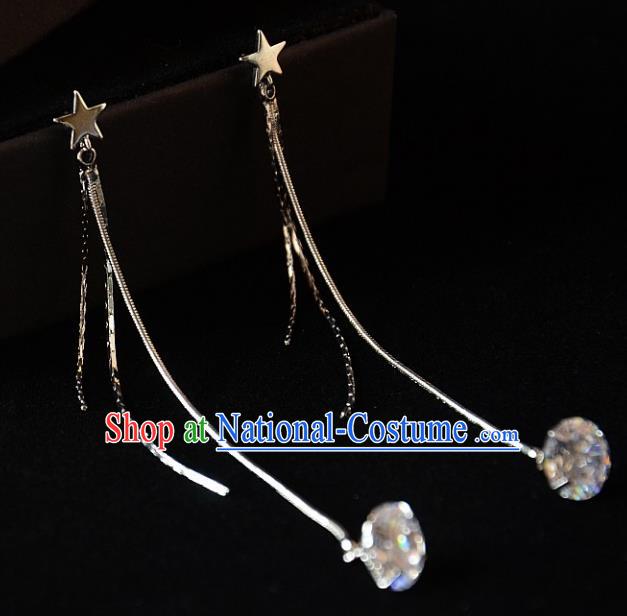 European Western Bride Vintage Accessories Crystal Eardrop Renaissance Earrings for Women