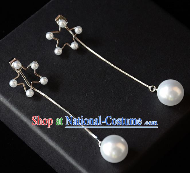 European Western Bride Vintage Accessories Pearls Eardrop Renaissance Earrings for Women