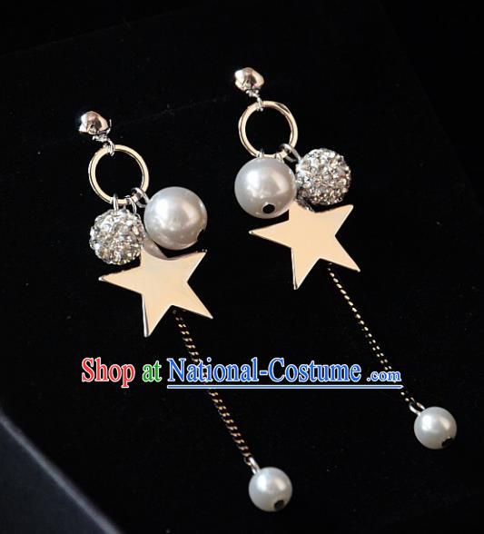 European Western Bride Vintage Accessories Eardrop Renaissance Star Earrings for Women