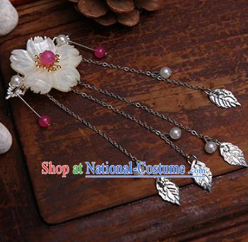 Traditional Handmade Chinese Ancient Classical Hair Accessories Shell Flowers Hairpins for Women