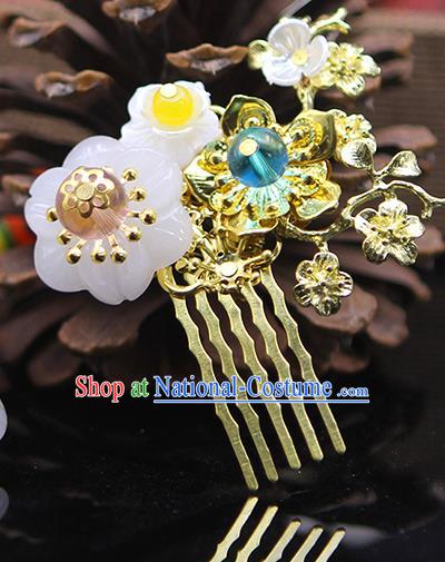 Handmade Chinese Ancient Palace Lady Hair Accessories Hanfu Hair Comb Hairpins for Women