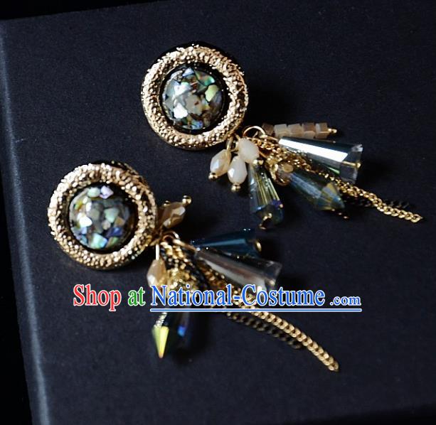 European Western Bride Vintage Bohemia Tassel Earbob Accessories Renaissance Earrings for Women