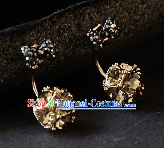 European Western Bride Vintage Accessories Renaissance Bohemia Bowknot Earrings for Women