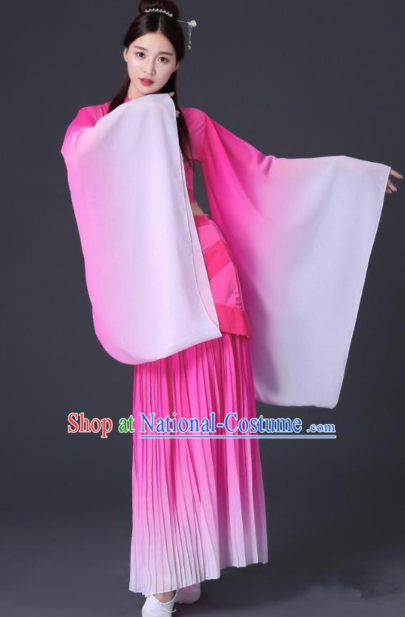 Traditional Chinese Yangge Fan Dancing Costume Classical Dance Modern Dance Dress Clothing Headwear