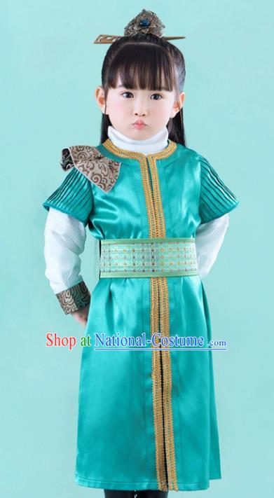 China Ancient Han Dynasty Nobility Childe Swordsman Hanfu Clothing for Kids