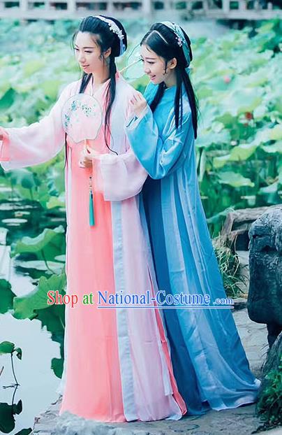 Traditional Chinese Song Dynasty Royal Princess Embroidered Costume Complete Set for Women