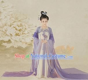 China Ancient Tang Dynasty Nobility Lady Costume Traditional Princess Hanfu Clothing for Kids