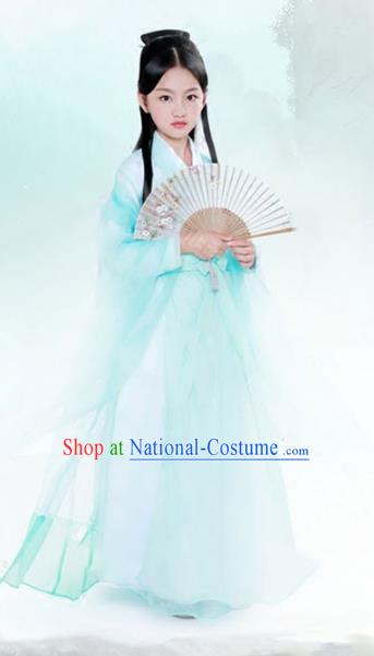 Traditional Chinese Han Dynasty Palace Lady Costume China Ancient Fairy Dress Clothing for Kids