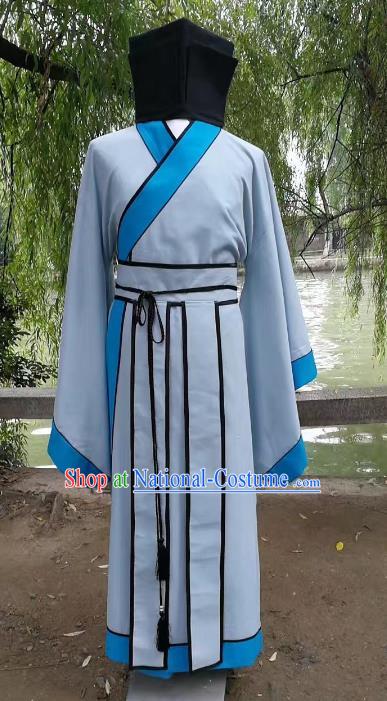 Traditional Chinese Stage Performance Costume Ancient Han Dynasty Scholar Clothing for Men