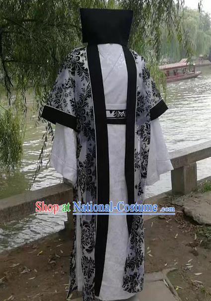 Traditional Chinese Stage Performance Costume Ancient Song Dynasty Ministry Councillor Clothing for Men