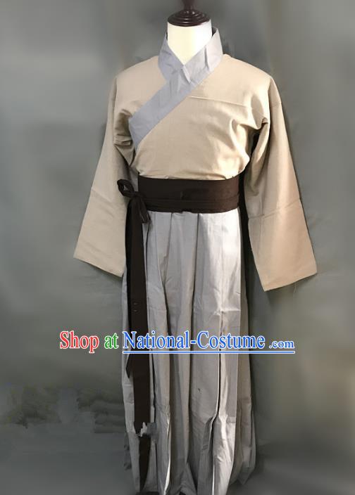 Traditional Chinese Stage Performance Costume Ancient Song Dynasty Swordsman Clothing for Men