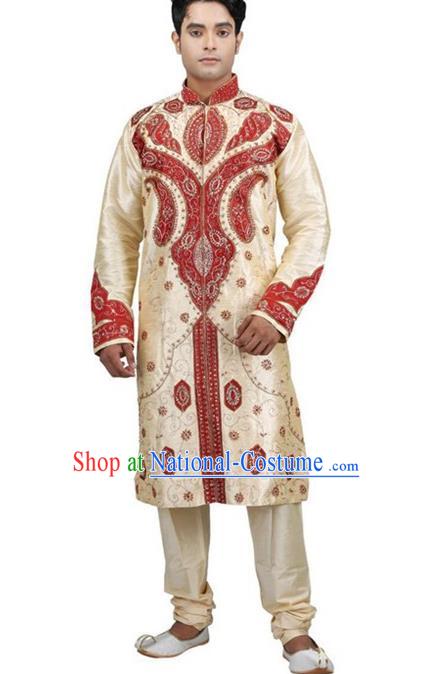 Traditional Asian India Stage Performance Costume Hindustan Indian National Clothing for Men