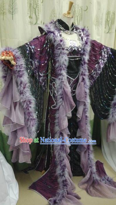 Ancient Chinese Costume hanfu Chinese Wedding Dress traditional china Cosplay Swordsman Wig Clothing Headwear