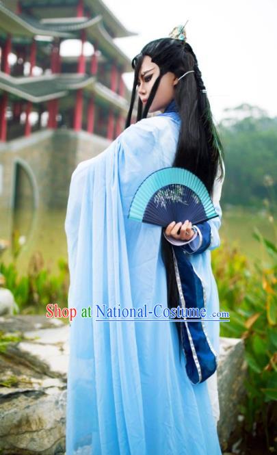 Traditional China Ancient Cosplay Swordsman Costume Nobility Childe Clothing for Men