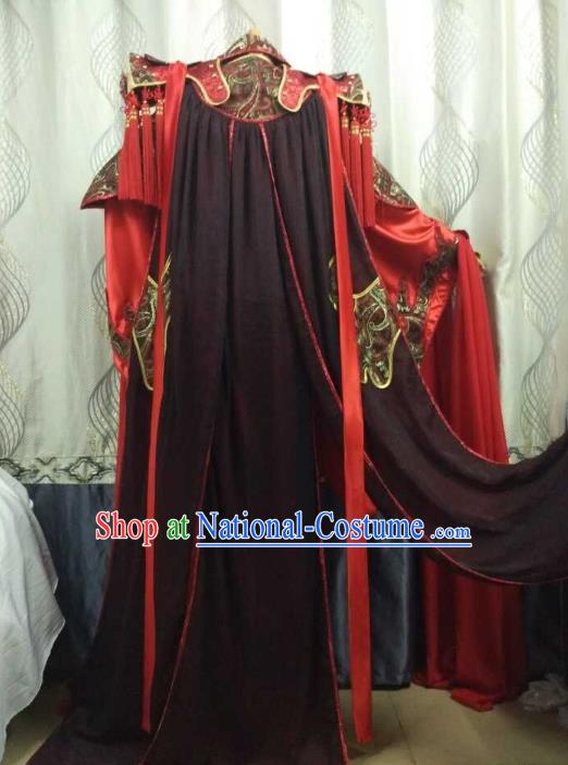 Ancient Chinese Costume hanfu Chinese Wedding Dress traditional china Cosplay Swordsman Wig Clothing Headwear