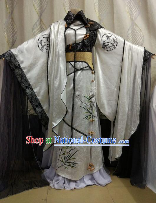 China Ancient Cosplay Swordsman Costume Royal Highness Knight Fancy Dress for Men