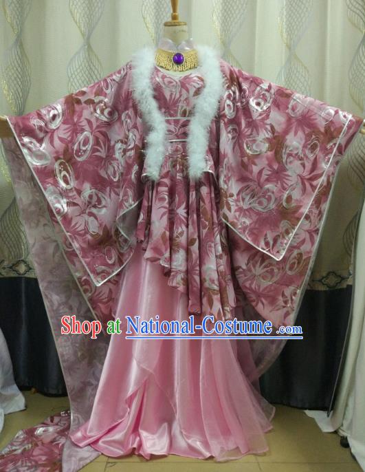 China Ancient Cosplay Tang Dynasty Princess Costume Fairy Fancy Dress Traditional Hanfu Clothing for Women