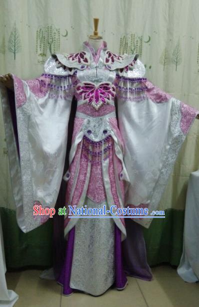 China Ancient Cosplay Palace Lady Halloween Costume Traditional Fairy Hanfu Dress for Women