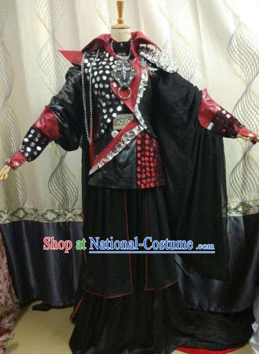 Traditional China Ancient Cosplay General Costume Halloween Swordsman Clothing for Men