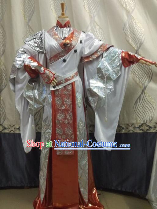 China Ancient Cosplay Female Costume Traditional Halloween Swordsman Hanfu Clothing for Women