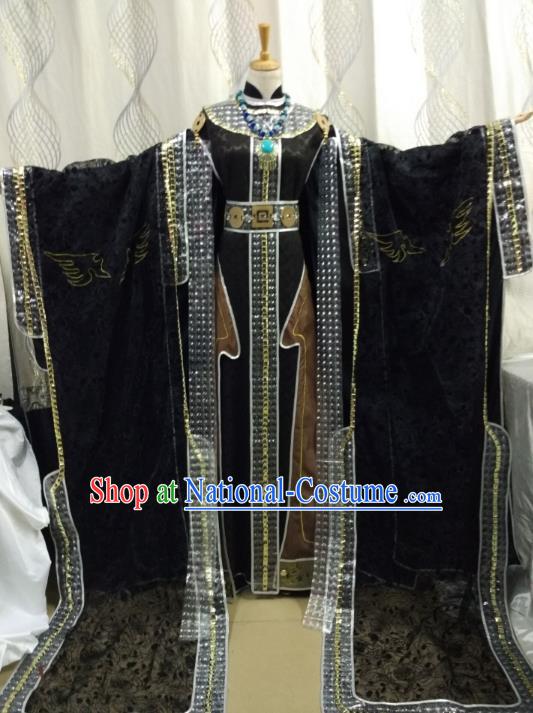 China Ancient Cosplay Royal Queen Costume Traditional Halloween Swordsman Hanfu Clothing for Women