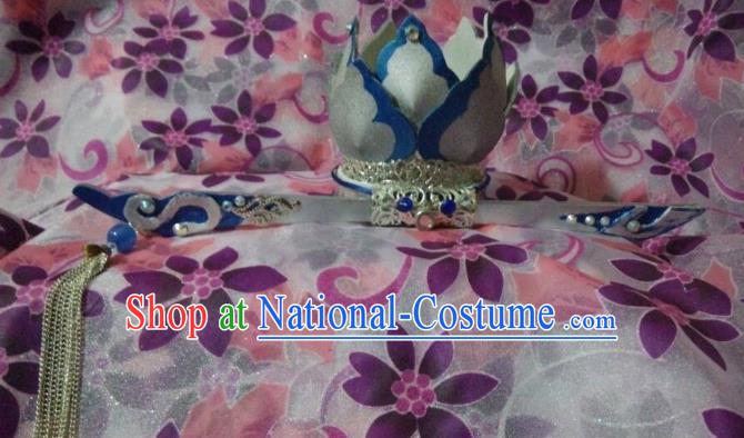 Traditional China Ancient Cosplay Nobility Childe Hair Accessories Hairdo Crown for Men