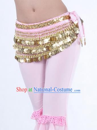 Pink Waistband Asian Indian Belly Dance Waist Accessories India National Dance Belts for Women