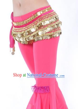 Rosy Waistband Asian Indian Belly Dance Waist Accessories India National Dance Belts for Women