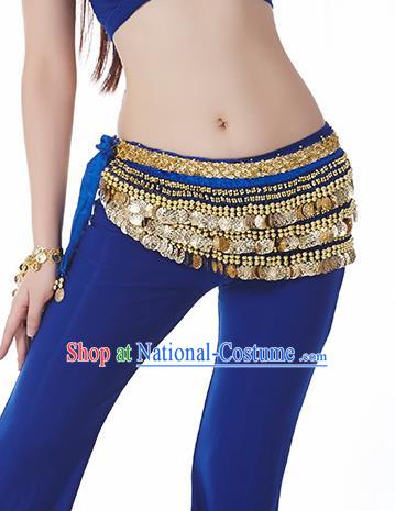 Royalblue Waistband Asian Indian Belly Dance Waist Accessories India National Dance Belts for Women