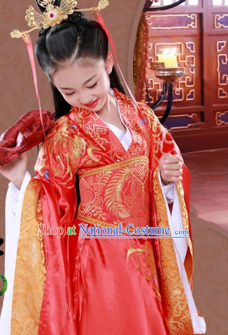 Traditional Ancient Chinese Costume Chinese Style Wedding Dress Ancient Tang Dynasty hanfu princess Clothing