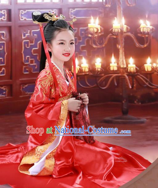 Traditional Ancient Chinese Costume Chinese Style Wedding Dress Ancient Tang Dynasty hanfu princess Clothing