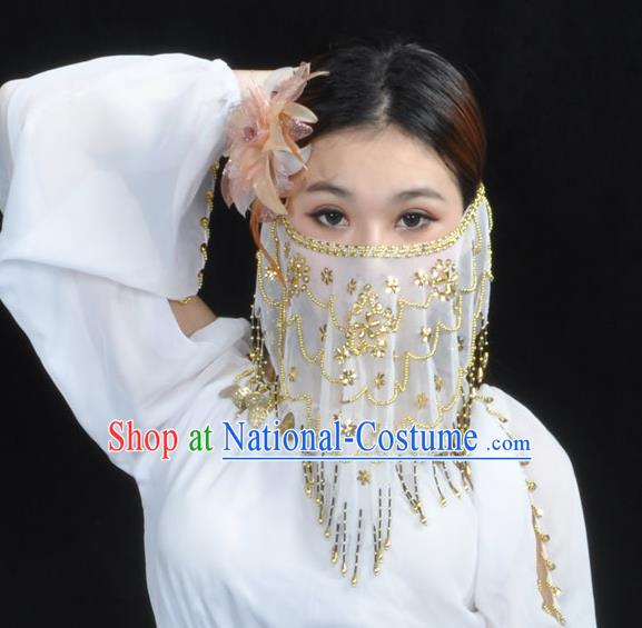 Asian Indian Belly Dance Veil India National Dance Mask Veil for Women