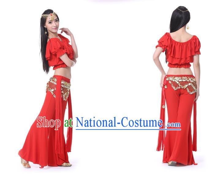 Traditional Asian Indian Belly Dance Costume Stage Performance India National Dance Dress Accessories Belts for Women