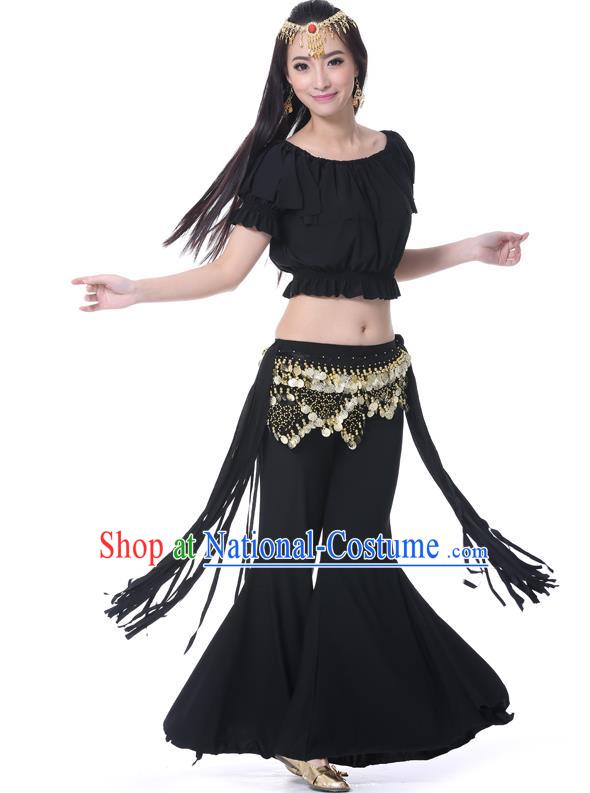 Indian Belly Dance Black Uniform India Raks Sharki Dress Oriental Dance Rosy Clothing for Women