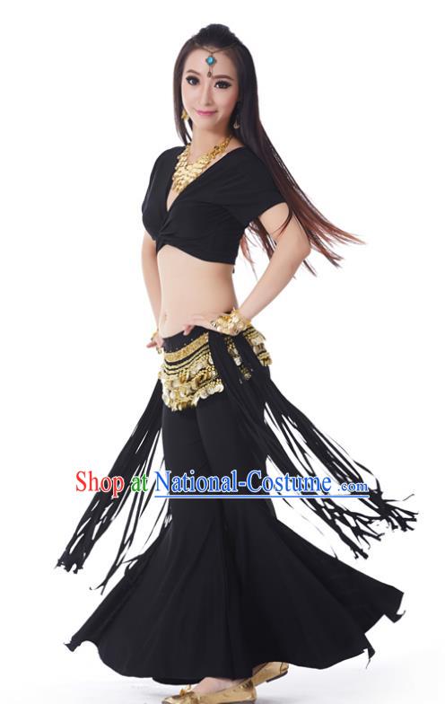 Indian Belly Dance Costume India Raks Sharki Black Uniform Oriental Dance Clothing for Women