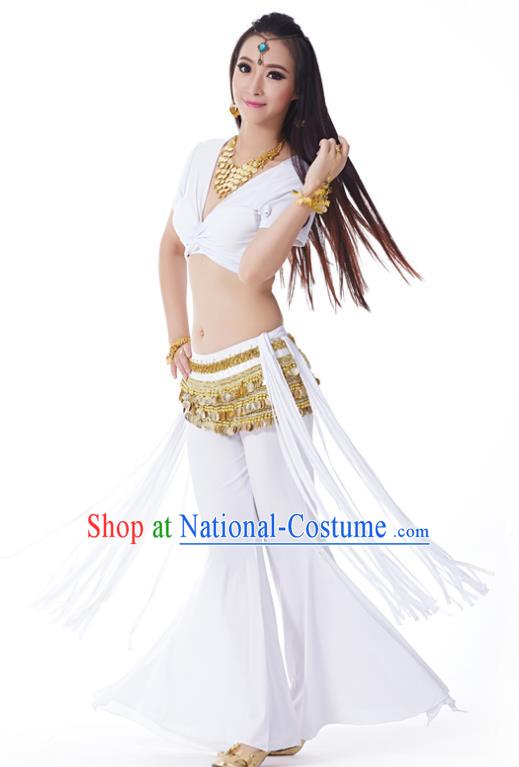 Indian Belly Dance Costume India Raks Sharki White Uniform Oriental Dance Clothing for Women