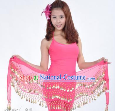 Asian Indian Belly Dance Waist Accessories Rosy Waistband India Raks Sharki Belts for Women