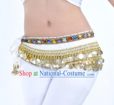 Asian Indian Traditional Belly Dance White Belts Waistband India Raks Sharki Waist Accessories for Women